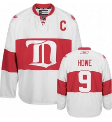 Youth Reebok Detroit Red Wings #9 Gordie Howe Authentic White Third NHL Jersey