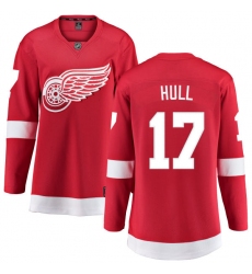 Women's Detroit Red Wings #17 Brett Hull Fanatics Branded Red Home Breakaway NHL Jersey