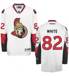 Men's Reebok Ottawa Senators #82 Colin White Authentic White Away NHL Jersey