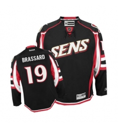 Men's Reebok Ottawa Senators #19 Derick Brassard Authentic Black Third NHL Jersey