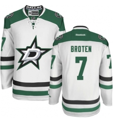 Women's Reebok Dallas Stars #7 Neal Broten Authentic White Away NHL Jersey
