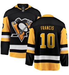 Youth Pittsburgh Penguins #10 Ron Francis Fanatics Branded Black Home Breakaway NHL Jersey