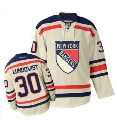 Men's Reebok New York Rangers #30 Henrik Lundqvist Premier Cream 2012 Winter Classic NHL Jersey