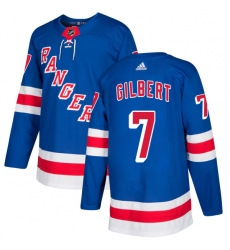 Men's Adidas New York Rangers #7 Rod Gilbert Premier Royal Blue Home NHL Jersey