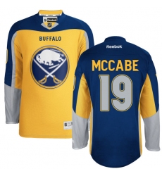 Women's Reebok Buffalo Sabres #19 Jake McCabe Authentic Gold Third NHL Jersey
