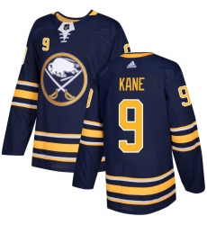 Youth Adidas Buffalo Sabres #9 Evander Kane Authentic Navy Blue Home NHL Jersey