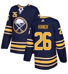 Men's Adidas Buffalo Sabres #26 Thomas Vanek Authentic Navy Blue Home NHL Jersey