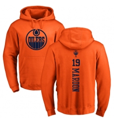 NHL Adidas Edmonton Oilers #19 Patrick Maroon Orange One Color Backer Pullover Hoodie