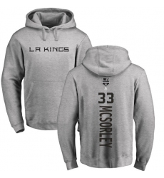 NHL Adidas Los Angeles Kings #33 Marty Mcsorley Ash Backer Pullover Hoodie