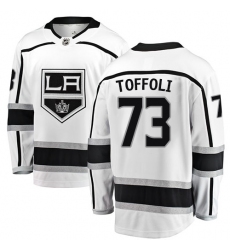 Men's Los Angeles Kings #73 Tyler Toffoli Authentic White Away Fanatics Branded Breakaway NHL Jersey