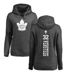 NHL Women's Adidas Toronto Maple Leafs #32 Kris Versteeg Charcoal One Color Backer Pullover Hoodie