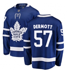 Youth Toronto Maple Leafs #57 Travis Dermott Fanatics Branded Royal Blue Home Breakaway NHL Jersey