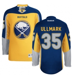 Youth Reebok Buffalo Sabres #35 Linus Ullmark Authentic Gold Third NHL Jersey