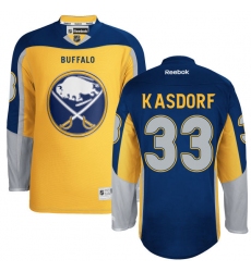 Women's Reebok Buffalo Sabres #33 Jason Kasdorf Authentic Gold Third NHL Jersey