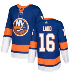 Youth Adidas New York Islanders #16 Andrew Ladd Premier Royal Blue Home NHL Jersey