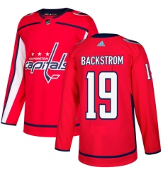Men's Adidas Washington Capitals #19 Nicklas Backstrom Premier Red Home NHL Jersey