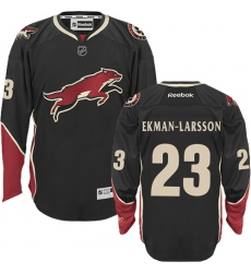 Men's Reebok Arizona Coyotes #23 Oliver Ekman-Larsson Authentic Black Third NHL Jersey