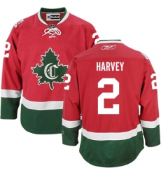 Men's Reebok Montreal Canadiens #2 Doug Harvey Authentic Red New CD NHL Jersey