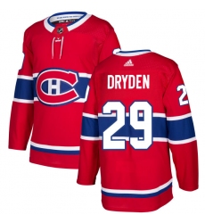 Men's Adidas Montreal Canadiens #29 Ken Dryden Authentic Red Home NHL Jersey