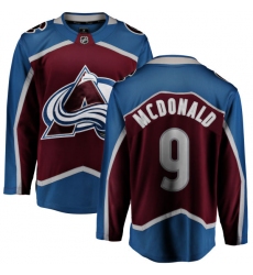 Men's Colorado Avalanche #9 Lanny McDonald Fanatics Branded Maroon Home Breakaway NHL Jersey