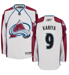 Youth Reebok Colorado Avalanche #9 Paul Kariya Authentic White Away NHL Jersey