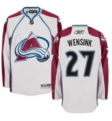 Men's Reebok Colorado Avalanche #27 John Wensink Authentic White Away NHL Jersey