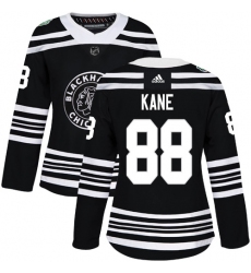 Women's Adidas Chicago Blackhawks #88 Patrick Kane Authentic Black 2019 Winter Classic NHL Jersey