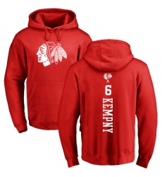 NHL Adidas Chicago Blackhawks #6 Michal Kempny Red One Color Backer Pullover Hoodie