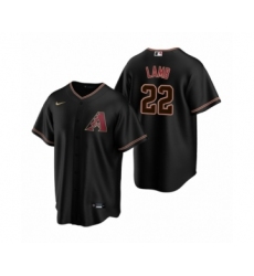 Men's Arizona Diamondbacks #22 Jake Lamb Nike Black Replica Alternate Jersey