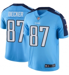 Men's Nike Tennessee Titans #87 Eric Decker Light Blue Team Color Vapor Untouchable Limited Player NFL Jersey