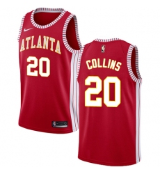 Women's Nike Atlanta Hawks #20 John Collins Authentic Red NBA Jersey Statement Edition