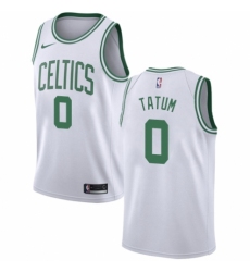 Men's Nike Boston Celtics #0 Jayson Tatum Authentic White NBA Jersey - Association Edition