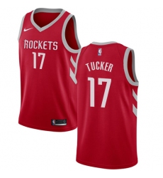 Men's Nike Houston Rockets #17 PJ Tucker Swingman Red NBA Jersey - Icon Edition