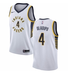 Men's Nike Indiana Pacers #4 Victor Oladipo Authentic White NBA Jersey - Association Edition