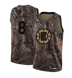 Women's Nike Los Angeles Clippers #8 Danilo Gallinari Swingman Camo Realtree Collection NBA Jersey