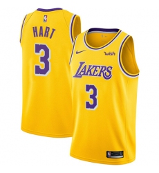 Youth Nike Los Angeles Lakers #3 Josh Hart Swingman Gold NBA Jersey - Icon Edition