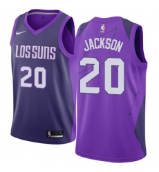 Men's Nike Phoenix Suns #20 Josh Jackson Authentic Purple NBA Jersey - City Edition