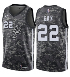 Women's Nike San Antonio Spurs #22 Rudy Gay Swingman Camo NBA Jersey - City Edition