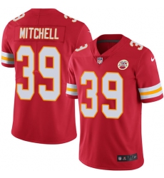 Youth Nike Kansas City Chiefs #39 Terrance Mitchell Red Team Color Vapor Untouchable Limited Player NFL Jersey