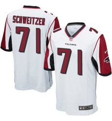 Men's Nike Atlanta Falcons #71 Wes Schweitzer Game White NFL Jersey