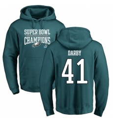 Nike Philadelphia Eagles #41 Ronald Darby Green Super Bowl LII Champions Pullover Hoodie