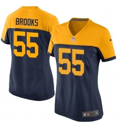Women's Nike Green Bay Packers #55 Ahmad Brooks Limited Navy Blue Alternate NFL Jersey
