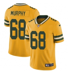 Men's Nike Green Bay Packers #68 Kyle Murphy Elite Gold Rush Vapor Untouchable NFL Jersey