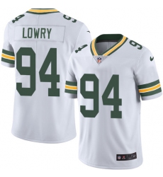 Youth Nike Green Bay Packers #94 Dean Lowry White Vapor Untouchable Elite Player NFL Jersey