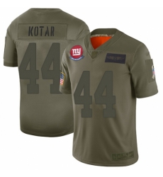 Youth New York Giants #44 Doug Kotar Limited Camo 2019 Salute to Service Football Jersey