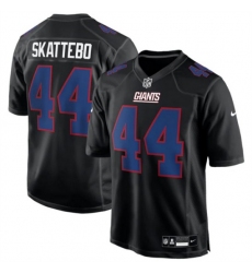 Men's New York Giants #44 Cam Skattebo Black Fashion Football Stitched Game Jersey