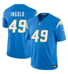 Men's Los Angeles Chargers #49 Alec Ingold Blue 2026 F.U.S.E. Vapor Limited Football Stitched Jersey