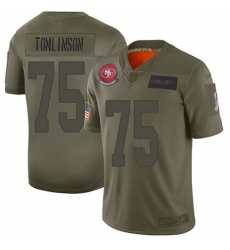 Men's San Francisco 49ers #75 Laken Tomlinson Limited Camo 2019 Salute to Service Football Jersey
