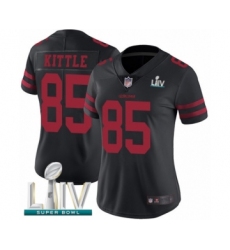 Women's San Francisco 49ers #85 George Kittle Black Vapor Untouchable Limited Player Super Bowl LIV Bound Football Jersey