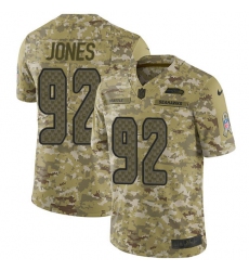 Youth Nike Seattle Seahawks #92 Nazair Jones Limited Camo 2018 Salute to Service NFL Jersey